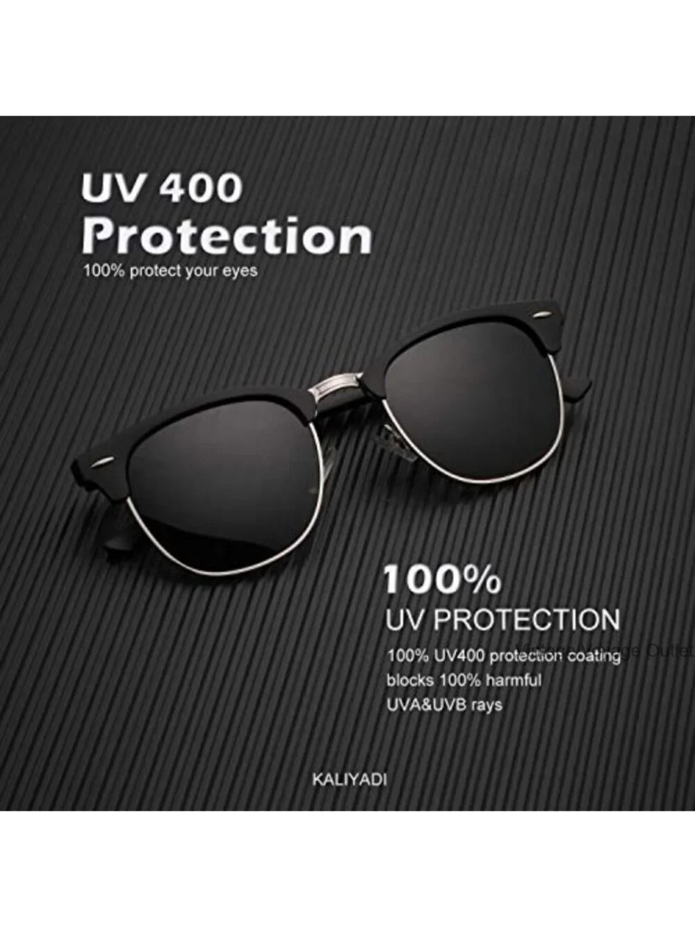Polarized Sunglasses for Men Women Semi-Rimless Driving UV Blocking